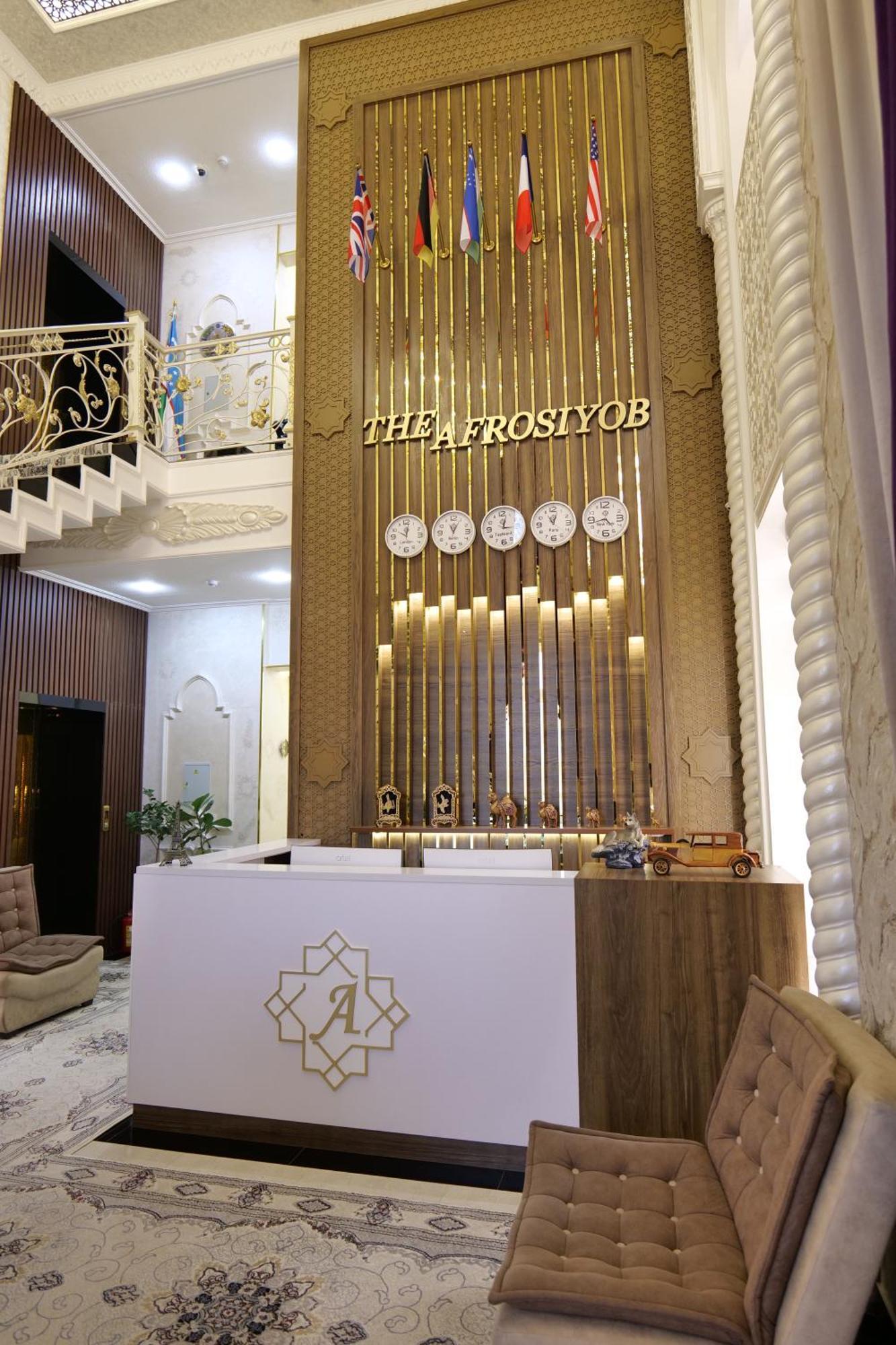 The Afrosiyob Ok Hotel Samarkand Bagian luar foto