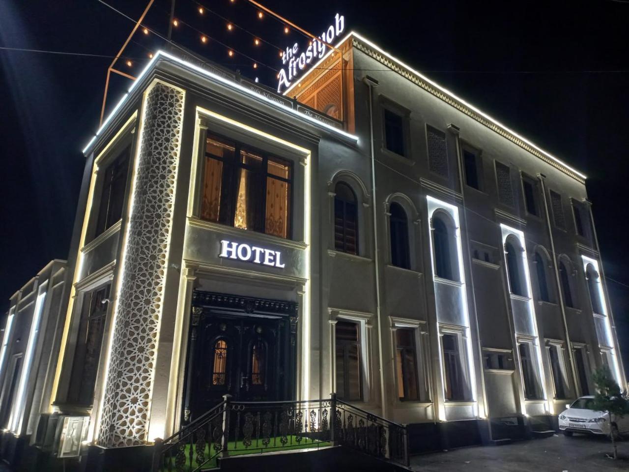 The Afrosiyob Ok Hotel Samarkand Bagian luar foto